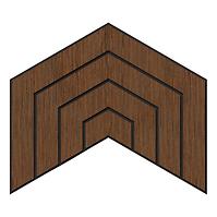 Glodana panel Dome wenge MDF
