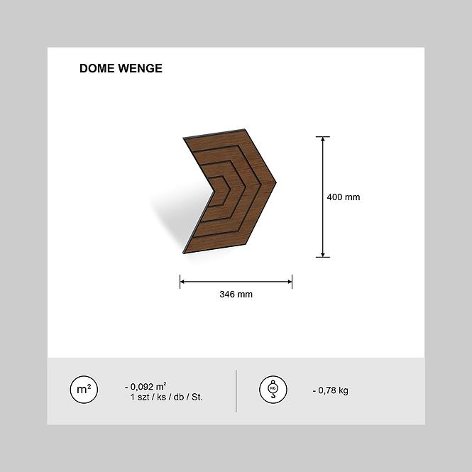 Glodana panel Dome wenge MDF