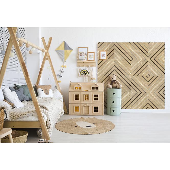 Glodana panel Quadro Diagonal hrast 40x40 cm MDF