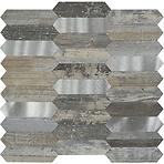 Samoljepljiva dekorativna ploča Mood Wood Silver