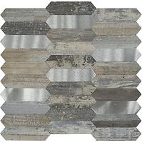 Samoljepljiva dekorativna ploča Mood Wood Silver