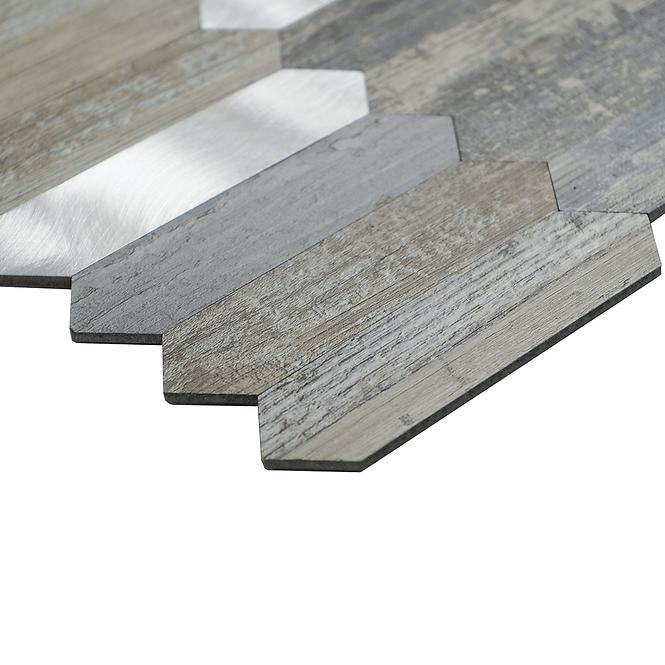Samoljepljiva dekorativna ploča Mood Wood Silver