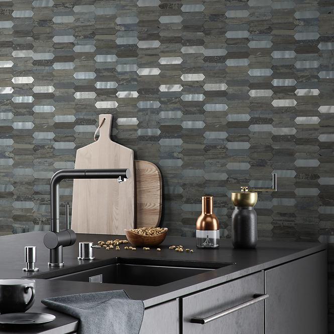 Samoljepljiva dekorativna ploča Mood Wood Silver