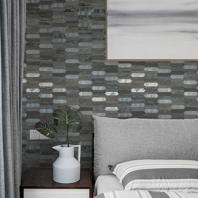 Samoljepljiva dekorativna ploča Mood Wood Silver