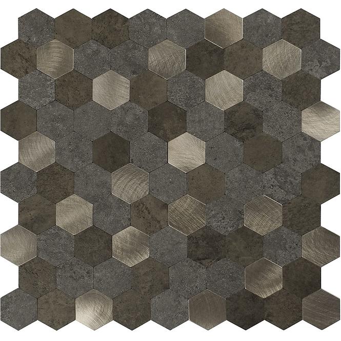 Samoljepljiva dekorativna ploča Mood Gold Hexagon
