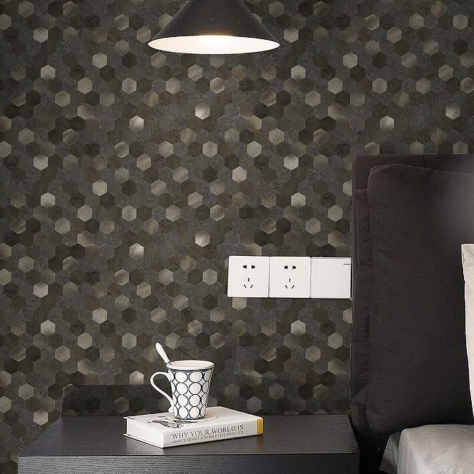 Samoljepljiva dekorativna ploča Mood Gold Hexagon