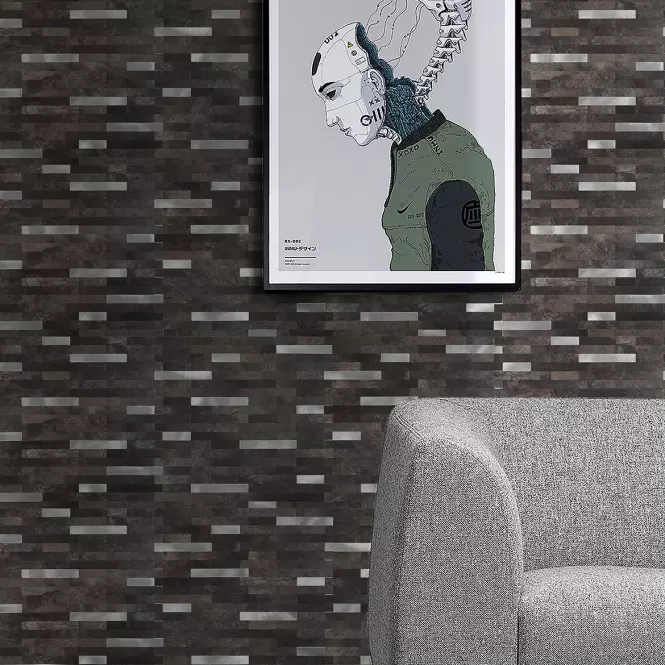 Samoljepljiva dekorativna ploča Mood Grafit Silver,6