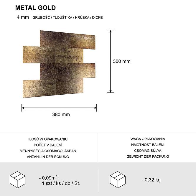 Samoljepljiva dekorativna ploča Mood Metalic Gold