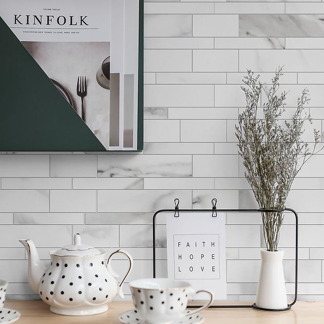 Samoljepljiva dekorativna ploča Mood White Marble