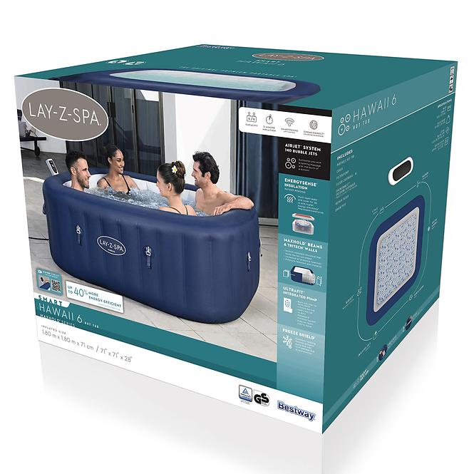 Whirlpool Spa 1,8 x 1,8 x 0,71 m Hawaii 6001H
