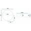Umivaonik Cristal 39 Grey Rea-U8880 ,2