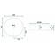 Umivaonik Cristal 39 Transparent Rea-U8881,2