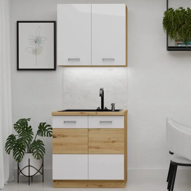 Kuhinja Artisan white 80 cm bez radne ploče