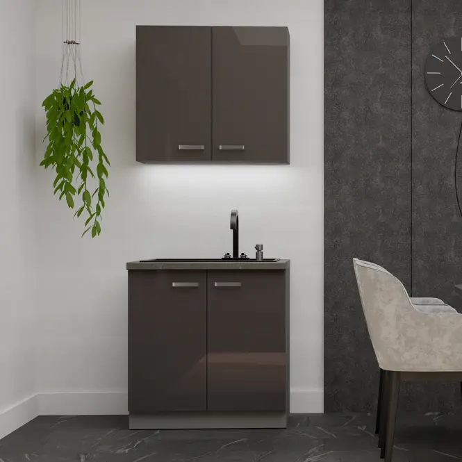 Kuhinja Grey 80 cm bez radne ploče