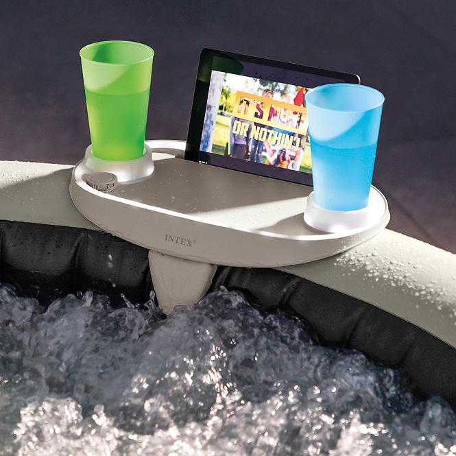 Držač za piće-jacuzzi polica premium led intex 28520