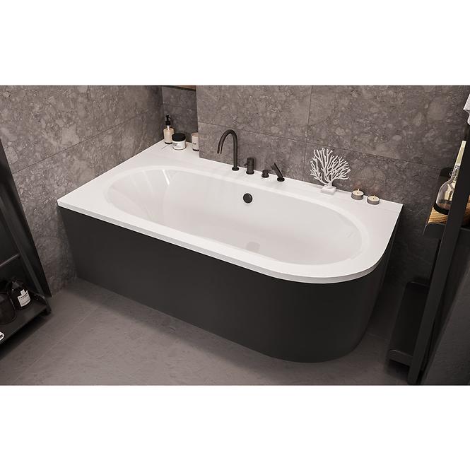 Obloga za kadu Avita 180/80 L/P crna,2