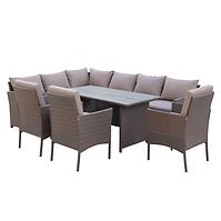 Set od umjetnog ratana Catania smeđa