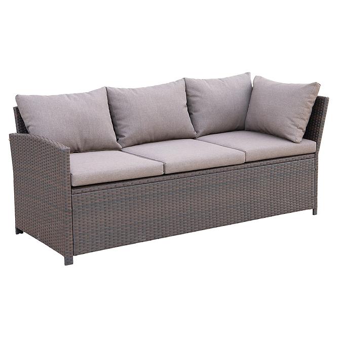 Set od umjetnog ratana Catania smeđa