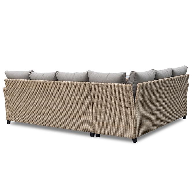 Vrtni set od umjetnog ratana Stockholm natural s klupom