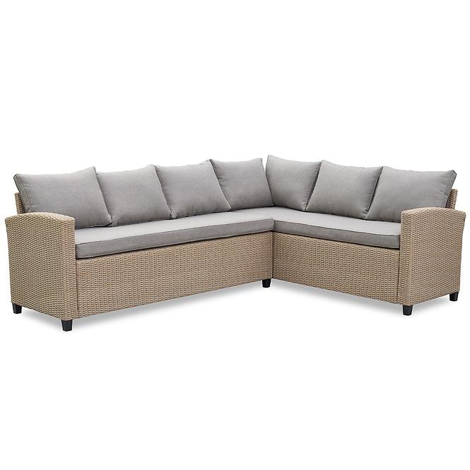 Vrtni set od umjetnog ratana Stockholm natural s klupom