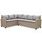 Vrtni set od umjetnog ratana Stockholm natural s klupom,6