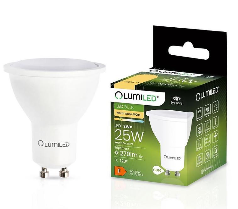 Žarulja Lumiled LED GU10 3W 270lm 120st. CB