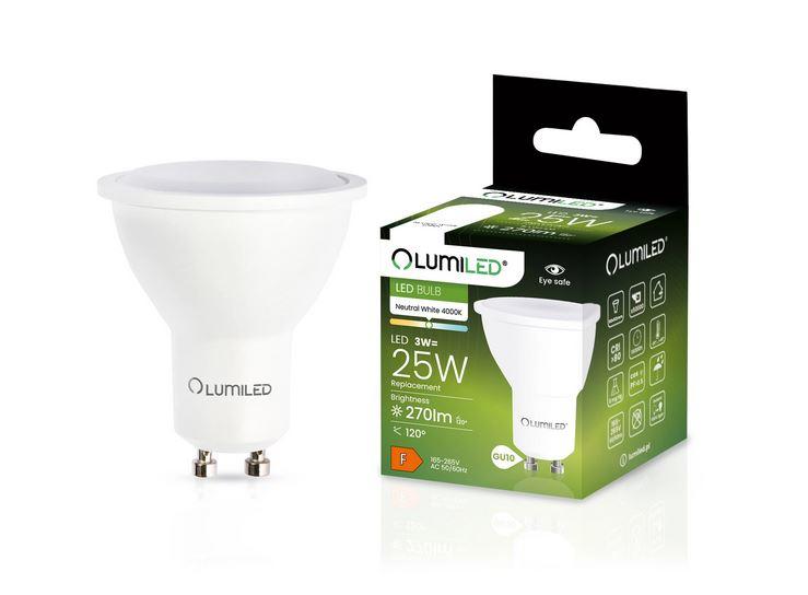 Žarulja Lumiled LED GU10 3W 270LM 120ST. NB