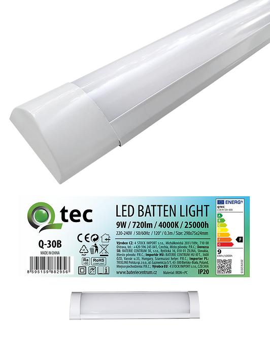 Svjetiljka Batten LED bijela 9W Q-30B