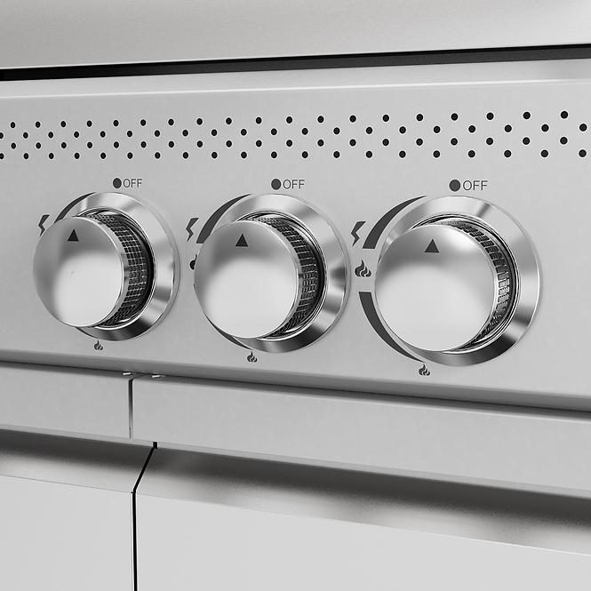 Mercado plinski roštilj Vibes Silver 3+1 11,5 kW