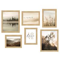 Set okvira za slike mdf 6-dijelova m1126 honey gold