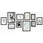 Set okvira za slike mdf 10-dijelova m1126 charcoal black