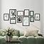 Set okvira za slike mdf 10-dijelova m1126 charcoal black,2