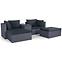 Set od umjetnog ratana Centro 5 crna