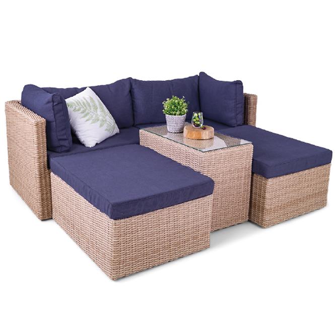 Set od umjetnog ratana Centro 5 crna