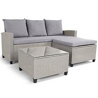 Set od umjetnog ratana Skipper sivi