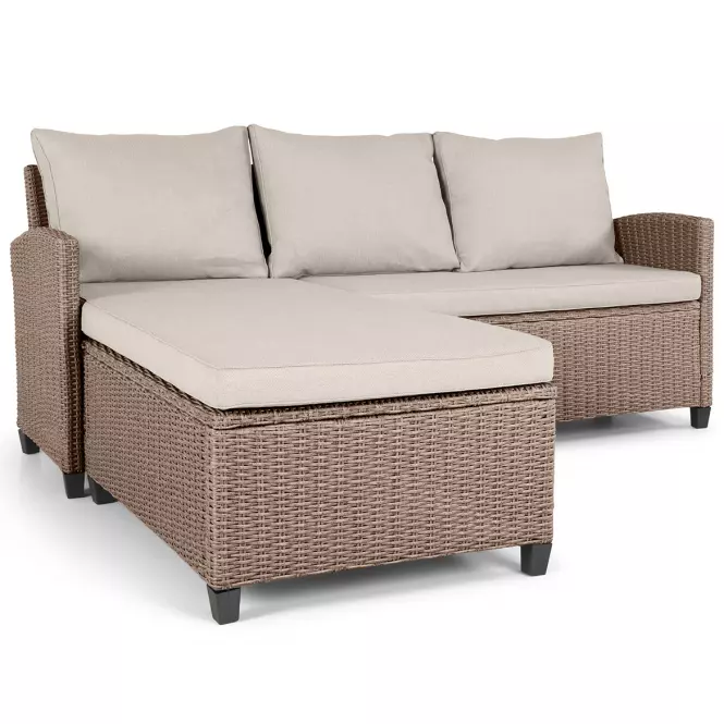 Vrtni set od umjetnog ratana Bartosz natural