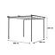 Vrtni paviljon / pergola 3x3 m,2
