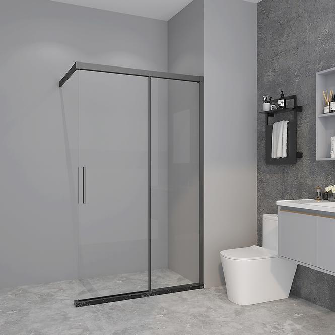 Tuš stijena Walk-In Relax 120x200 black