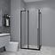 Tuš kabina kvadratna Bravo 90x90x195 black,6