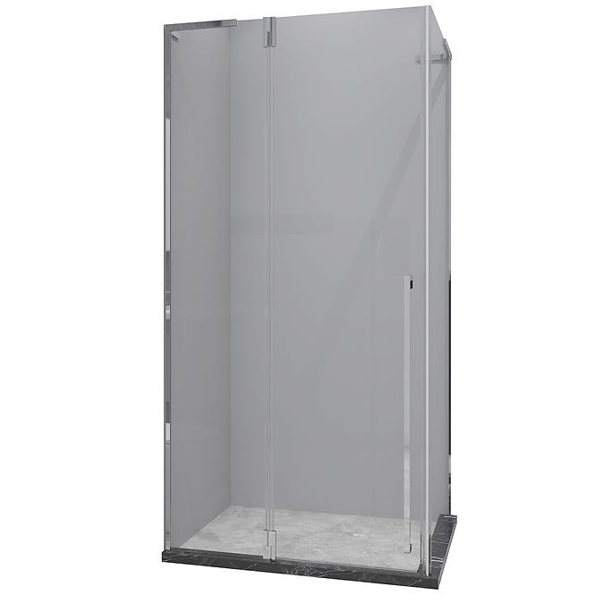 Tuš kabina kvadratna Bravo 90x90x195 krom