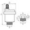 Automatski odzračni ventil radijatora 1/2˝ O15AS ,2