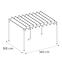Vrtni paviljon / pergola YF-3866N 3x3.6m,2