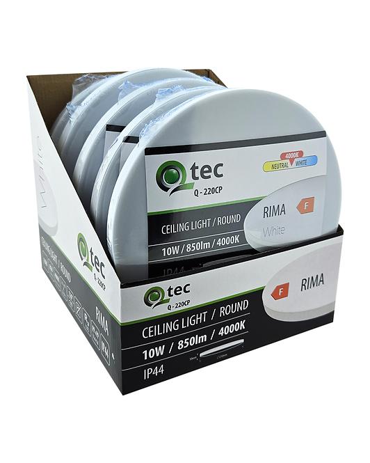 Stropna lampa LED Qtec Q-220CP Rima 10W 4000K bijela