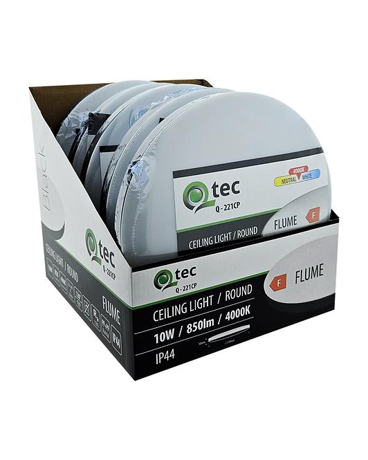 Stropna lampa LED Qtec Q-221CP Flume 10W 4000K crni