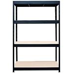 Metalna polica Nero III 180x160x60 cm - 4 police/300 kg