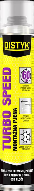 Montažna Pjena Turbo Speed 60 Sek. 750 Ml