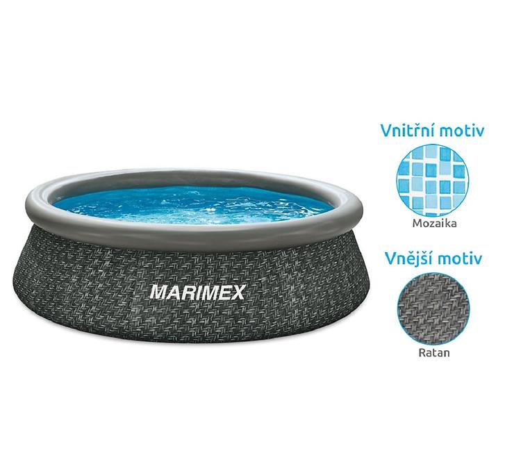 Marimex Tampa bazen 3,05 x 0,76m RATAN motiv