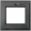 Prozor nagibno (na kip) 56,5x53,5 cm antracit