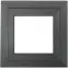 Prozor nagibno (na kip) 56,5x53,5 cm antracit,2