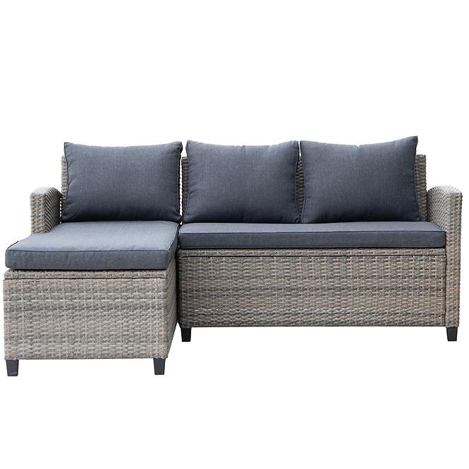 Vrtna garnitura od umjetnog ratana Stockholm Mini natural grey